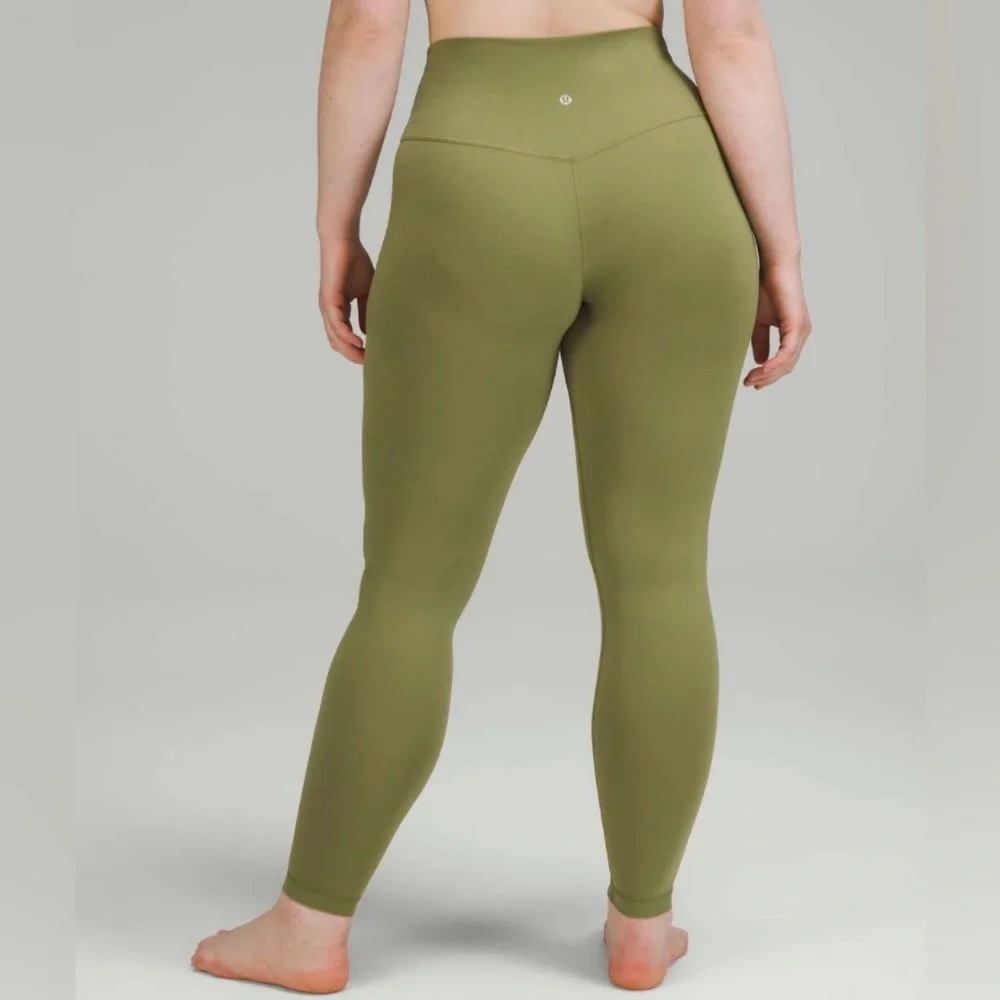 Lululemon 28” Align High-Rise Leggings Bronze Green size 14